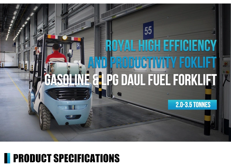 Royal Factory Supply New LPG / Gas / Gasoline Forklift Truck with Japanese Engine