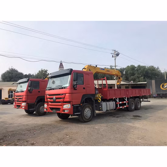 Грузовик-манипулятор Sinotruk Zz1257n5847W Sq10sk3q HOWO 6X4 с краном